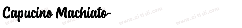 Capucino Machiato字体转换